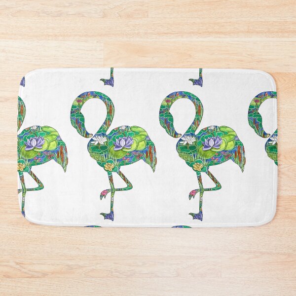 Item preview, Watercolor Flamingo Floral Silhouette designed and sold by Sproutopia-Art.