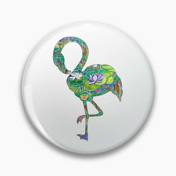 Item preview, Watercolor Flamingo Floral Silhouette designed and sold by Sproutopia-Art.