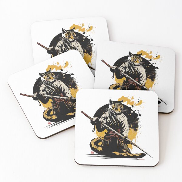 Item preview, Samurai Cat Warrior designed and sold by SasukiMedia.