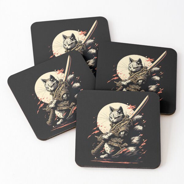 Item preview, Samurai Cat Warrior designed and sold by SasukiMedia.