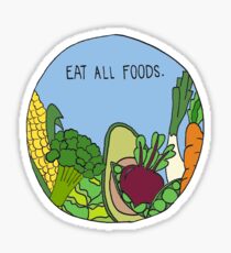 Pegatina Comer todos los alimentos