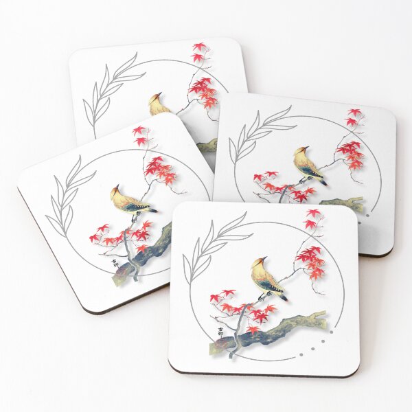 Item preview, JAPANESE ART BIRD FLOWER SUMMER BLOOMING LEAVES designed and sold by CeraRoss.
