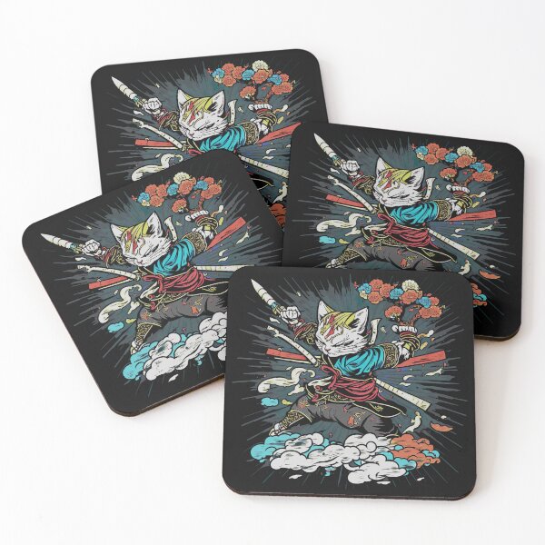 Item preview, Samurai Cat Warrior designed and sold by SasukiMedia.
