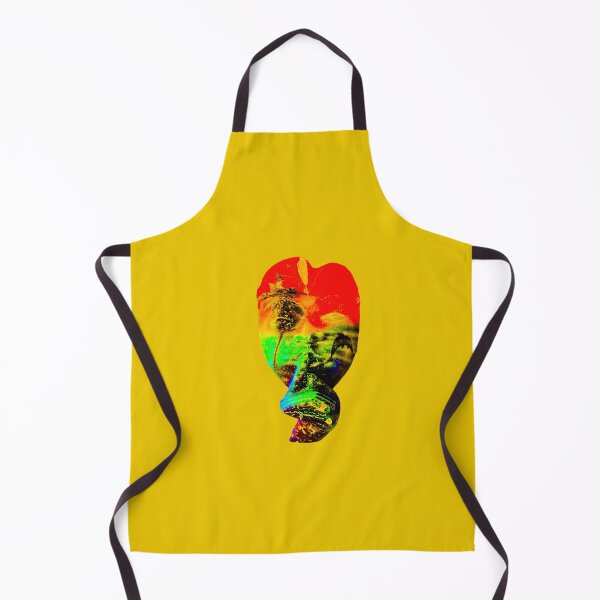 Item preview, A red green Bali face mask cut out designed and sold by kall3bu.