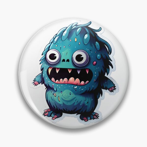 Item preview, Little Furry Blue Monster designed and sold by FiniCo  Designs.