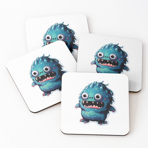 Item preview, Little Furry Blue Monster designed and sold by FiniCo  Designs.