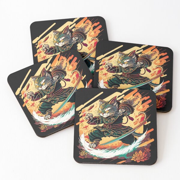 Item preview, Samurai Cat Warrior designed and sold by SasukiMedia.