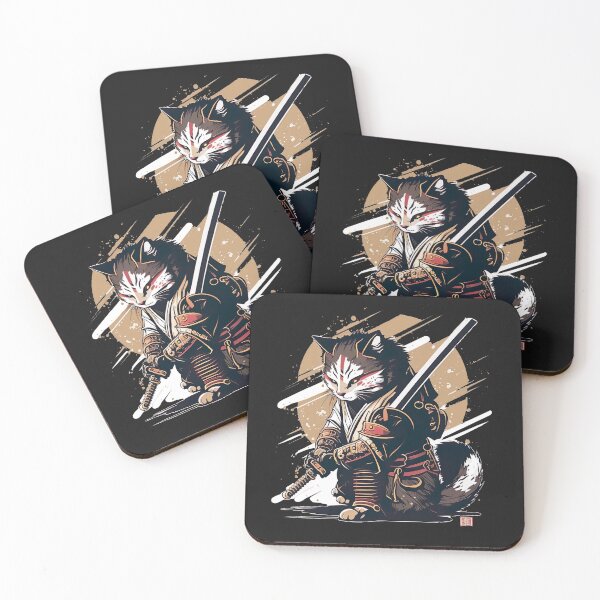 Item preview, Samurai Cat Warrior designed and sold by SasukiMedia.