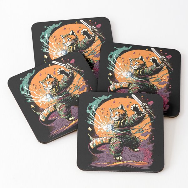 Item preview, Samurai Cat Warrior designed and sold by SasukiMedia.