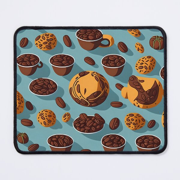 Item preview, Coffee and sweets pattern, beans, travel mug, morning coffee designed and sold by Skyluxdesign.