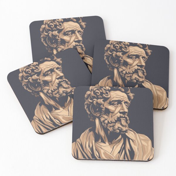 Item preview, Stoics Illustration Marcus Aurelius Whatever designed and sold by CremisArt.