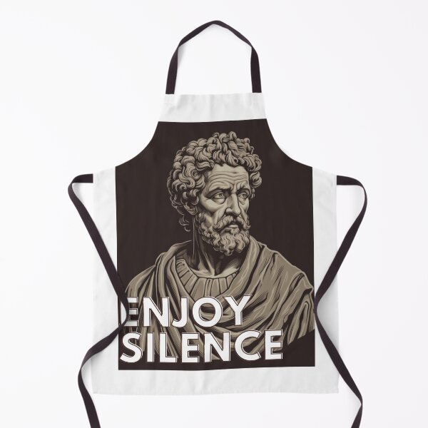 Item preview, Stoics Illustration Marcus Aurelius Enjoy Silence designed and sold by CremisArt.