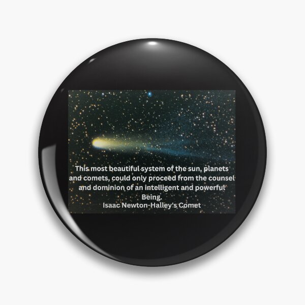 Item preview, Halley's Comet-Isaac Newton quote designed and sold by CannyGoods.