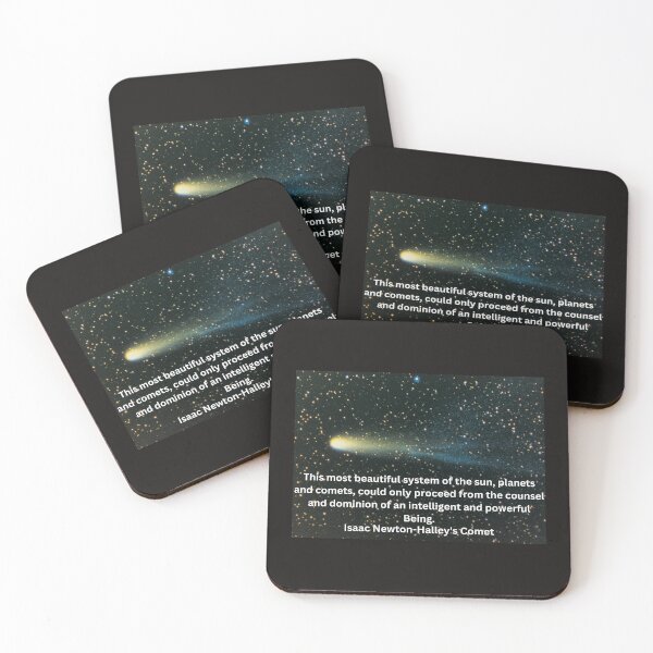 Item preview, Halley's Comet-Isaac Newton quote designed and sold by CannyGoods.