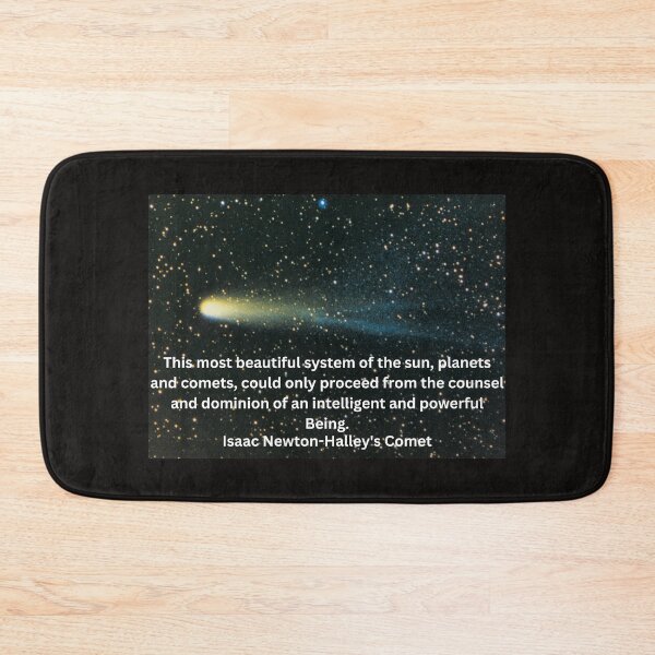 Item preview, Halley's Comet-Isaac Newton quote designed and sold by CannyGoods.