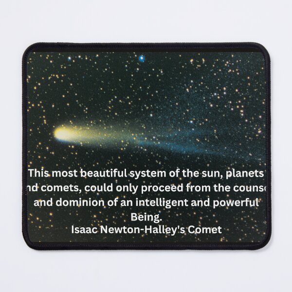 Item preview, Halley's Comet-Isaac Newton quote designed and sold by CannyGoods.