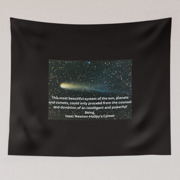 Item preview, Halley's Comet-Isaac Newton quote designed and sold by CannyGoods.