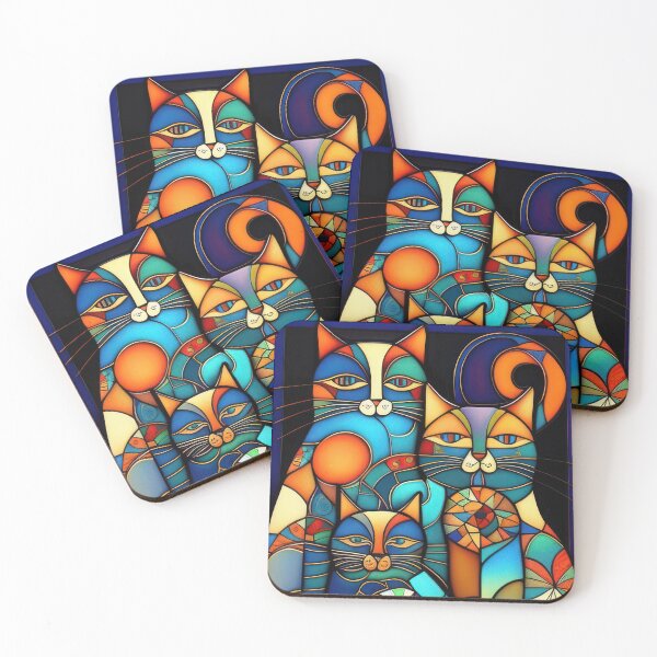 Item preview, Tiffany cats designed and sold by Brian Tarr.