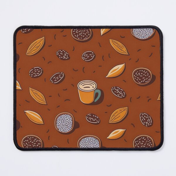 Item preview, Coffee and sweets pattern, beans, travel mug, morning coffee designed and sold by Skyluxdesign.