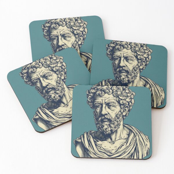 Item preview, Stoics Illustration Marcus Aurelius Stillness designed and sold by CremisArt.