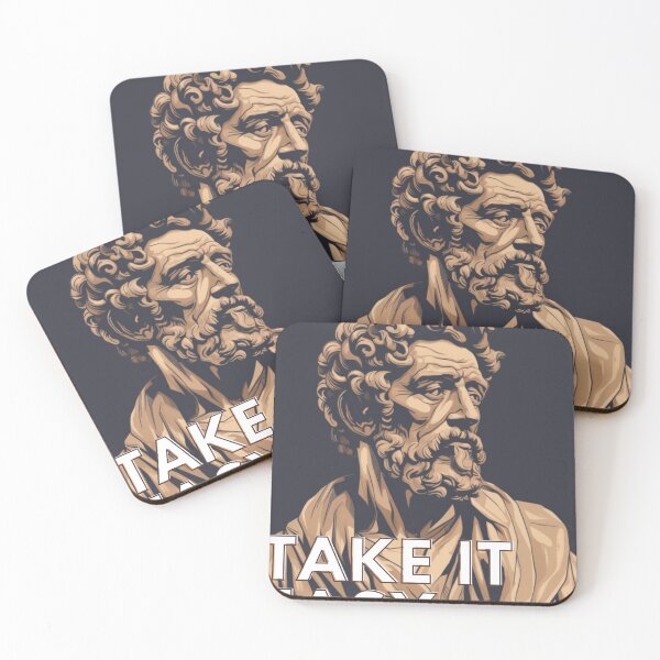 Item preview, Stoics Illustration Marcus Aurelius Take it Easy designed and sold by CremisArt.