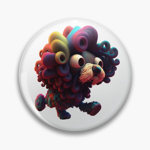 Item preview, Rainbow Curly Poodle designed and sold by Zaolta.