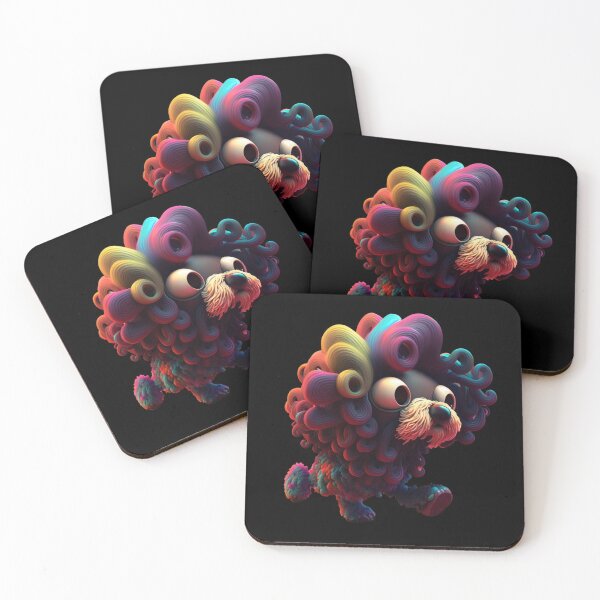 Item preview, Rainbow Curly Poodle designed and sold by Zaolta.