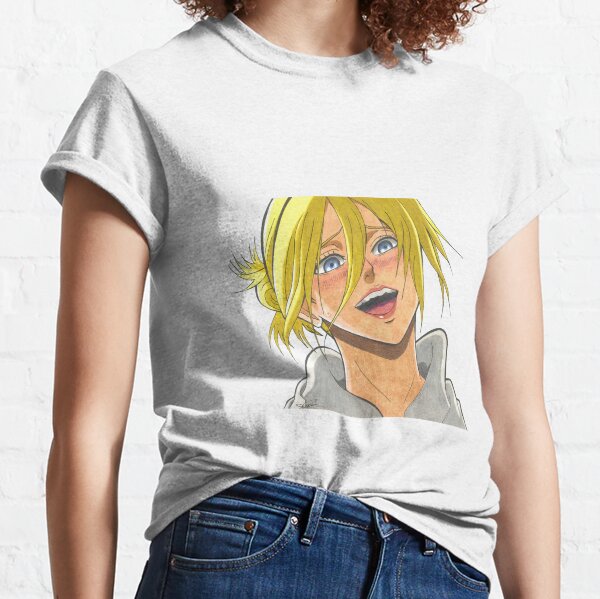 Aliexpress Hot! Vintage Aot Annie Leonhart Female Titan Anime T Shirt Size S_5Xl School Shirts for Girls XS-5XL