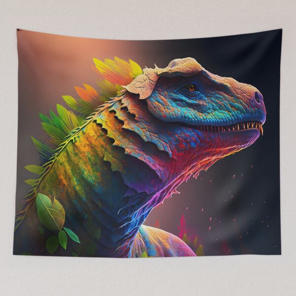 Item preview, Dinosaur in surreal colors designed and sold by Cr-AI-tive.