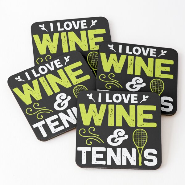 Item preview, I Love Wine And Tennis designed and sold by VibrantGifts.