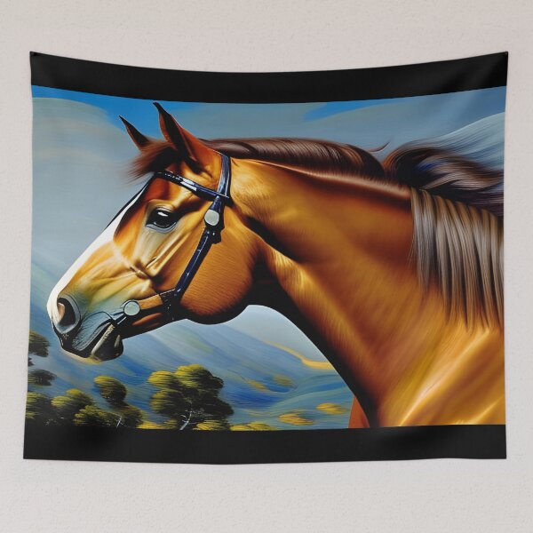 Aperçu de l'œuvre Cheval arabe, empâtement, Ai Generated Art créée et vendue par ACC .