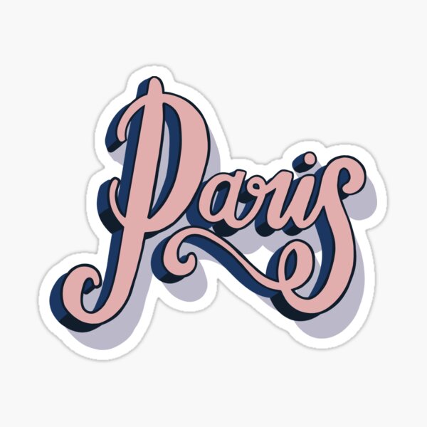 Item preview, Paris, France Retro Lettering designed and sold by 2sistersuk.