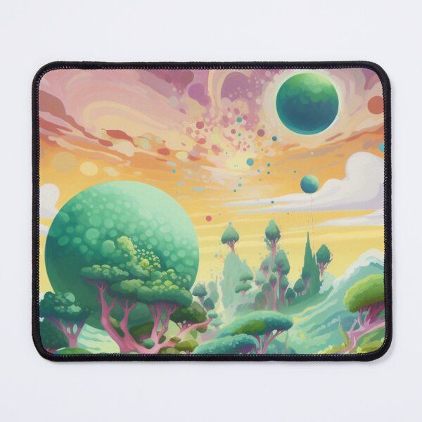 Item preview, Verdant Haven: Vibrant Fantastical Landscape Playful Whimsical Cheerful Optimistic designed and sold by DigiNook.
