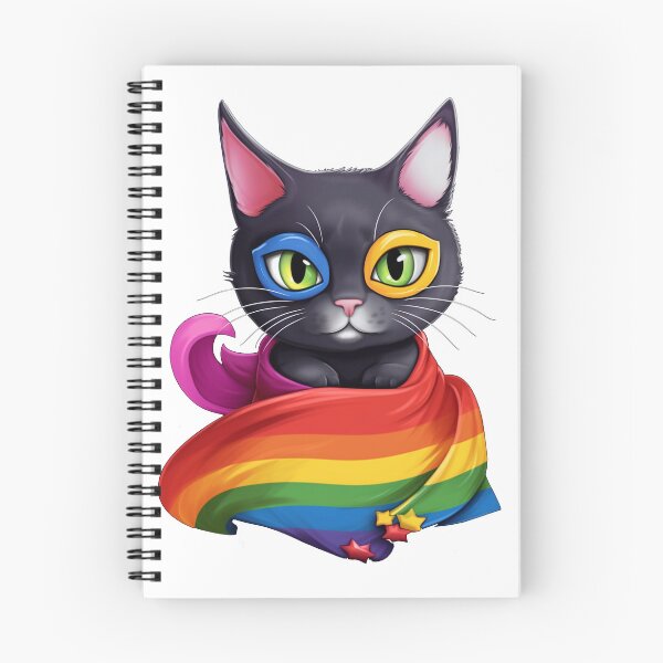 Item preview, Rainbow cat - LGBTQ+ designed and sold by PenguiQueer.