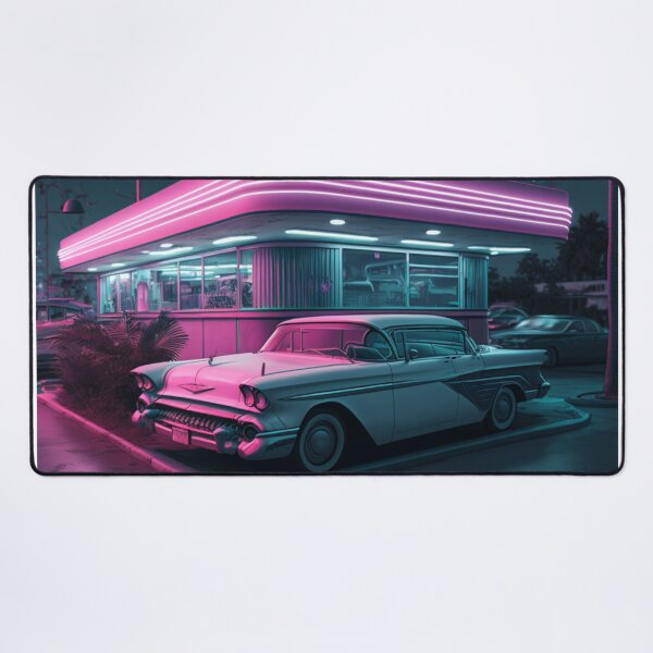 Artikelvorschau, Klassisches Miami Vice Diner - Retro Miami Vice 80er Jahre Design entworfen und verkauft von SanchezMiami.