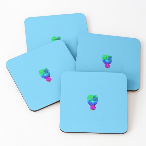 Item preview, A blue green red Bali face mask cut out designed and sold by kall3bu.