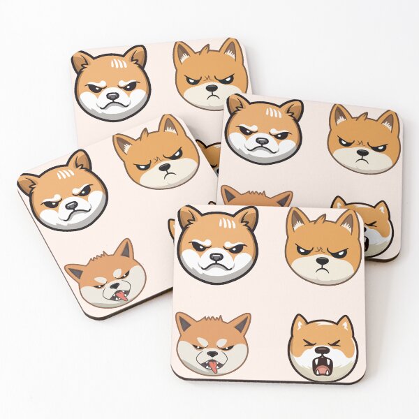Item preview, Angry Shiba Inu Pack designed and sold by StickerWorlds.