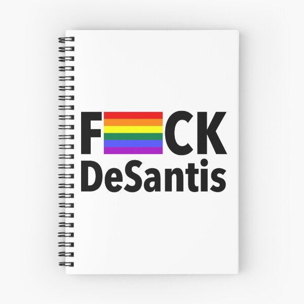 Item preview, FCK DeSantis - Censored with a Gay Pride Flag (black) designed and sold by Thelittlelord.