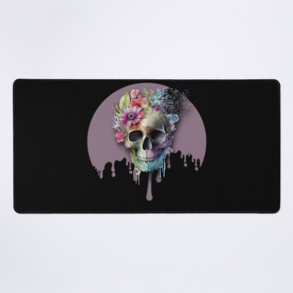 Item preview, Os Et Botanique Skulls Flowers Dripping Purple designed and sold by AlpacaSmokes.