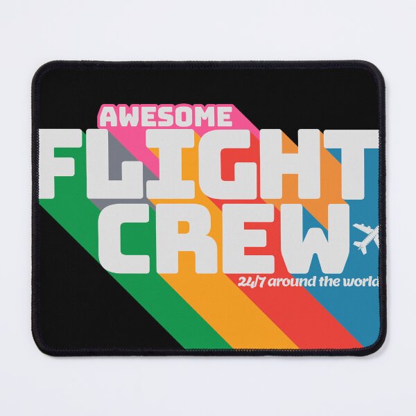 Item preview, Awesome Flight Crew 24/7 around the world Pilot & Stewardess designed and sold by AviationArtists.