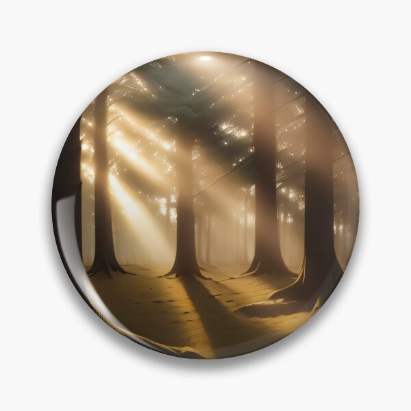Item preview, Rayos de luz solar a través de árboles en el bosque designed and sold by PosterPalace.