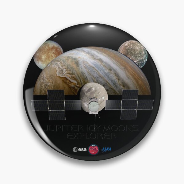 Item preview, JUICE Mission 2023 by ESA and JAXA: Show Your Support for Jupiter Icy Moons Exploration by ESA - Perfect for Astronomers, Physicists, Teachers, Space Enthusiasts, and Science Lovers designed and sold by marboywonderboy.