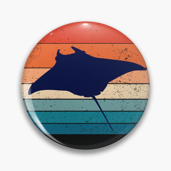 Item preview, Retro Design Manta Ray T-Shirt and Gifts For Manta Ray Lover, Animal Lover designed and sold by Kenny789.