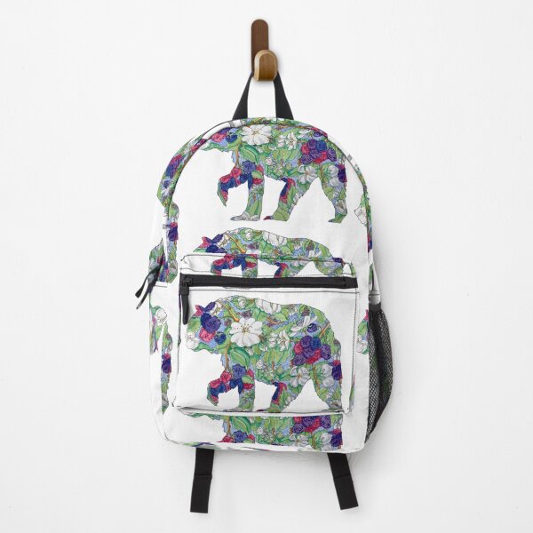 Item preview, Watercolor Floral Silhouette Florida Bear and Blackberries designed and sold by Sproutopia-Art.