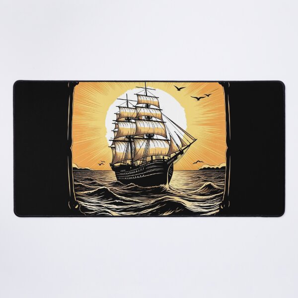 Item preview, Pirate Ship at Sunset designed and sold by ArtShiftFL.