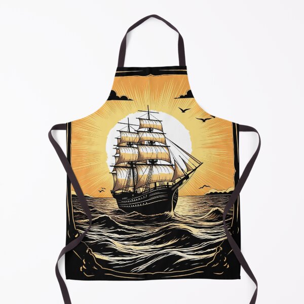 Item preview, Pirate Ship at Sunset designed and sold by ArtShiftFL.