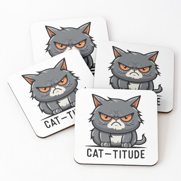 Item preview, Angry cat with attitude - Cat-titude designed and sold by Gerald Waters.