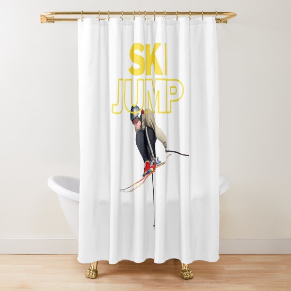 Sports Ski Shower Curtain with Hooks Extreme Sport Theme Fabric Bathroom  Shower Curtain for Kids Boy…See more Sports Ski Shower Curtain with Hooks