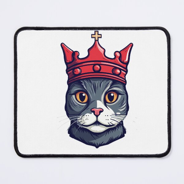 Item preview, Cute cartoon cat wearing a crown vector style designed and sold by Gerald Waters.