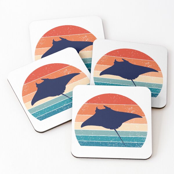 Item preview, Retro Design Manta Ray T-Shirt and Gifts For Manta Ray Lover, Animal Lover designed and sold by Kenny789.